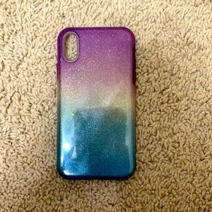 Gradient Sparkly IPhone XR (10) Phone Case